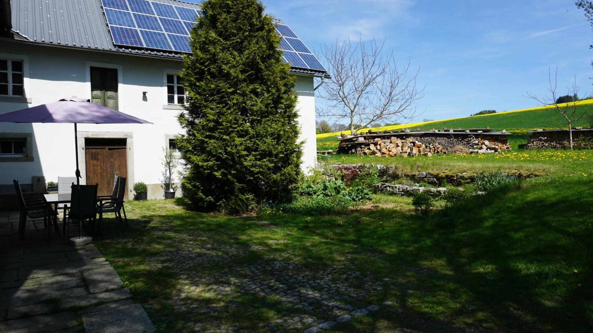 Ferienwohnung Im Bauernhaus Im Fichtelgebirge Gefrees Exterior photo
